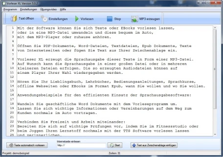 Text Reader - Die Textanzeige Text Reader - Die Textanzeige