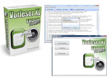 Text vorlesen lassen - Vorleser XL - kostenlos herunterladen