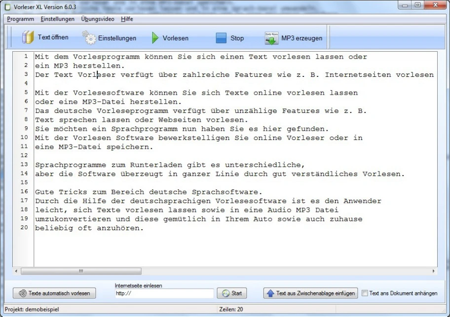 Vorleseprogramm