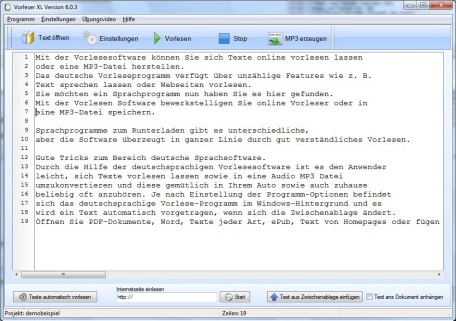 PC Vorleseprogramm